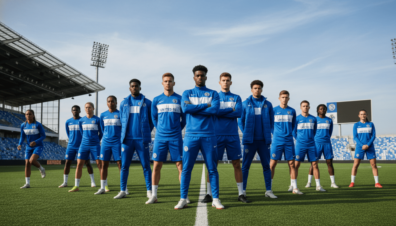 entdecken sie unsere vereinskollektion und teamwear, um ihren sportverein stilvoll und einheitlich auszustatten. perfekte kleidung für teamgeist und auftritt.